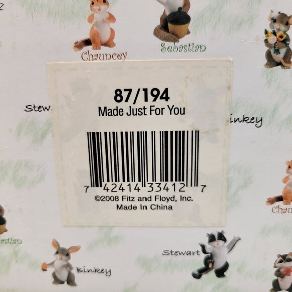 Charming Tails Made Just For You Water Globe Snow Globe 87/194 - Picture 9 of 10